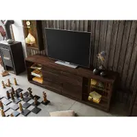 WOLF-Möbel MASSIVMOEBEL24 TV-Board Akazie 200x40x63 dunkelbraun lackiert BARK #213