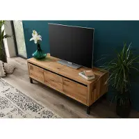 MASSIVMOEBEL24.DE MASSIVMOEBEL24 TV-Board Wildeiche 153x55x54 natur geölt VILLANDERS #150