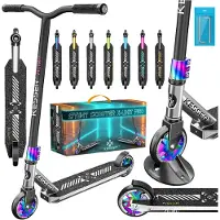 Kesser Stunt Scooter X-Limit-Pro 360° Lenkung mit Ständer, ABEC 9, 110mm PolyurethanRäder