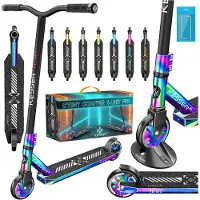 Kesser Stunt Scooter X-Limit-Pro 360° Lenkung Funscooter Stuntscooter mit Ständer ABEC 9 Kugellagern, 110 mm PolyurethanRäder , Kickscooter Tretroller Cityroller Trick Roller für Kinder Erwachsene
