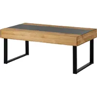 MASSIVMOEBEL24.DE MASSIVMOEBEL24 Couchtisch Wildeiche 120x65x45 natur geölt LINDAU #01
