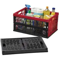Alpfa Klappbox 45 Liter, Kunststoff, 53,5 x 35,5 x 26,5 cm (Farbe zufällig, 1 Stück)