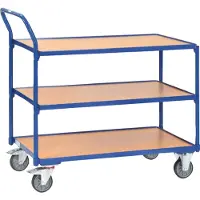Fetra 2750, Sperrholz, Stahl, Regalwagen, Blau, 300 kg, 4 Rad/Räder, 12,5 cm