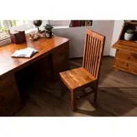 MASSIVMOEBEL24.DE MASSIVMOEBEL24 Stuhl Akazie 45x46x110 honig lackiert OXFORD #25