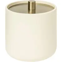 5five Simply Smart Wattepads Behälter Duo, Aufbewahrungsdose, Polyresin, Beige, 200196A