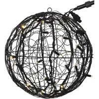 Star Trading 465-97, Leichte Dekorationsfigur, Schwarz, IP44, 30 Glühbirne(n), LED, 4 W