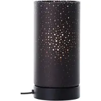 Brilliant Tischleuchte 24cm Scarlett in schwarz matt Glas/Metall