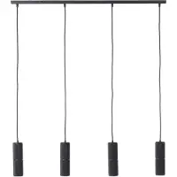 Brilliant Hängelampe mit 4 Leuchten Marty Schwarz