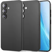 Nalia Phantom für Samsung Galaxy S25 - 0,3mm Slim Cover - Schwarz Opak