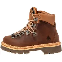 Art Unisex. 109035230603_023 Lederstiefeletten 0903 Air Alpine braun (41), Wohnung, Schnürsenkel, Lässig