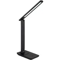 Globo Lighting LED Tischleuchte, Touchdimmer, beweglich, Kunstleder, H 50cm
