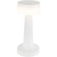Globo LED Tischleuchte, Touchdimmer, USB, weiß, CCT, H 21,5 cm