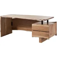 MASSIVMOEBEL24.DE MASSIVMOEBEL24 Schreibtisch Akazie 210x70x76 natur lackiert PURE ACACIA #152