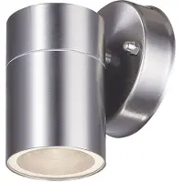 Etc-shop LED Wandleuchte, Downstrahler, Edelstahl, Höhe 11 cm