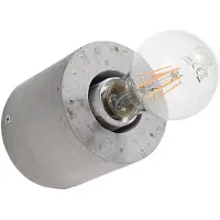 Etc-shop Wandlampe, Beton grau, rund, H 10 cm