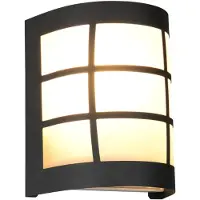 Reality R26456132 Sintra E27 Wandleuchte Schwarz Matt IP44