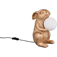 TRIO Tischlampe Rabbit Gold