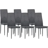 Albatros Esszimmerstühle DIAMOND, 6-er SET, Grau