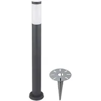 Etc-shop Stehleuchte, Edelstahl, anthrazit, H 80 cm