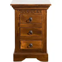 MASSIVMOEBEL24.DE Nachttisch Akazie 40x38x59 honig lackiert OXFORD #0502