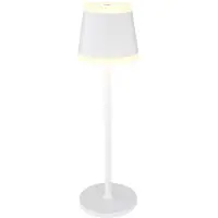 Globo LED Tischleuchte, weiß, Touchdimmer, Akku, USB, H 38,5 cm