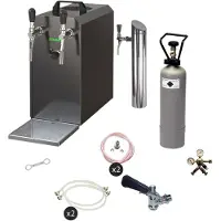 Ich-zapfe Bierzapfanlage Untertisch Komplettset STREAM 50, 2-zeiliges Trockenkühler, bis 55 l/h