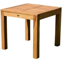 AK AS-S Wuchtiger echt TEAK Bigfuss Design Gartentisch 80x80 Holztisch Teaktisch Garten Tisch Holz JAV-BIGFUSS80