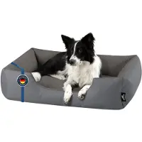 BedDog Hundebett ZARA,(XL) ca. 100x85x23cm,STEEL-GREY (grau)