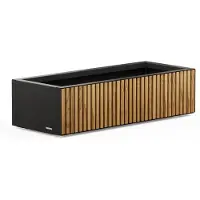 Herstera Garden, Pflanzkübel Deco Planter Xic Wood M, 100 x 40 x 25 cm (L x B x H)