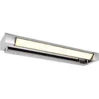 TRIO -Leuchten Wandleuchte FABRIZIO BH 50x6 cm silber Wandlampe