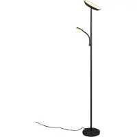 TRIO Stehlampe Specter schwarz mit Leselampe