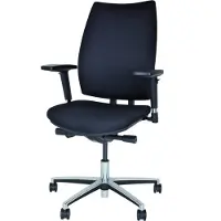 Bisley Bürodrehstuhl Upscale, ergonomisch, mit Synchronmechanik und 4D-Armlehnen, Schwarz
