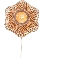Good&Mojo Wandlampe Madura, Holz hell, für Wohn- / Esszimmer, Bambus, Design, Wandleuchte, Wandlampe Innen
