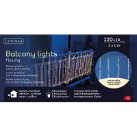 Lumineo Led-lichtervorhang Für Weihnachten Im Außenbereich