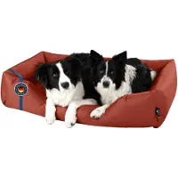 BedDog Hundebett ZARA,(XXXL) ca. 145x105x28cm,HAZELNUT (ziegel)