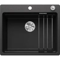 BLANCO ETAGON 6-F Einbauspüle SILGRANIT anthrazit ab 60 cm mit Ablauffernbedienung, mit Zubehör - inkl.