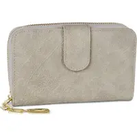 StyleBREAKER Geldbörse mit Paisley Blumen Blüten Prägung, umlaufender Reißverschluss und RFID Schutz, Portemonnaie, Damen 02040098