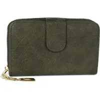 StyleBREAKER Geldbörse mit Paisley Blumen Blüten Prägung, umlaufender Reißverschluss und RFID Schutz, Portemonnaie, Damen 02040098