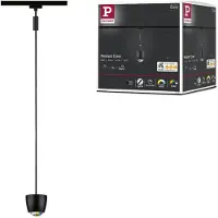 Paulmann URail Smart LED-Schienenpendel Tyros schwarz CCTRGB Tyros, dimmbar, schwarz, für Wohn- / Esszimmer, Kunststoff, Modern