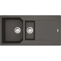 Franke Maris UBG 251-100 Einbauspüle ab 60 cm, Schiefergrau, Fragranit, Drehknopf - inkl.