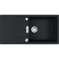 Franke Maris Centro Einbauspüle Fragranitspüle CNG 611-100 Onyx Drehknopf Edelstahl ab 60 cm 114.0682.503 - inkl.