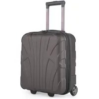 Suitline - Handgepäck 45x36x20 cm kleiner Koffer EasyJet Underseat Trolley 2 Rollen Kabinenkoffer 45cm Cabin Bag max 30L Freigepäck Flugzeug Unter-Sitz ,Titan
