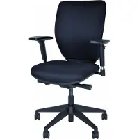 Bisley Optime Bürodrehstuhl Schwarz, Synchronmechanik, 4D-Armlehnen, 110 kg Tragkraft
