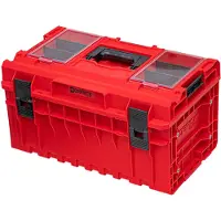 Qbrick System ONE 350 2.0 Profi RED ULTRA HD Custom Werkzeugkoffer modularer Organizer 585 x 385 x 320 mm 38 l stapelbar IP66