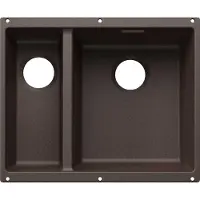 BLANCO SUBLINE 340/160-U für Farbige Komponenten Einbauspüle SILGRANIT cafe ab 60 cm ohne Ablauffernbedienung - inkl.
