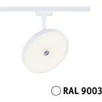 Paulmann URail LED-Spot Hildor, signalweiß, 3.000K, dimmbar, weiß / opal, für Arbeitszimmer / Büro, Metall, Modern