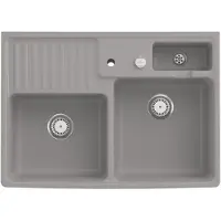 Villeroy & Boch Keramikspüle 632392KD, Spülstein Doppelbecken Spülsteine - inkl.