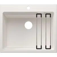 BLANCO ETAGON 6 für Farbige Komponenten Einbauspüle SILGRANIT weiß ab 60 cm ohne Ablauffernbedienung, mit Zubehör - inkl.