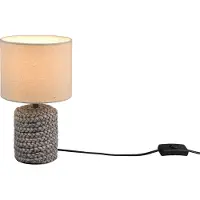 TRIO - Tischlampe MALA - Braun - 15x15x26 cm