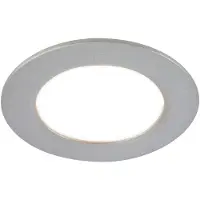 Briloner LED Einbaustrahler Bad, 3er Set, IP44 Spritzwasserschutz, CTS Farbtemperaturschalter, silberfarbig, 8,5 x 2,5 cm